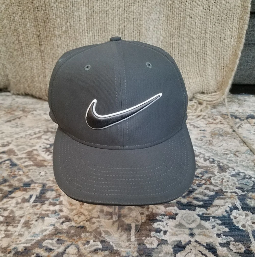 Nike Golf Swish Gray Adjustable Strap Cap